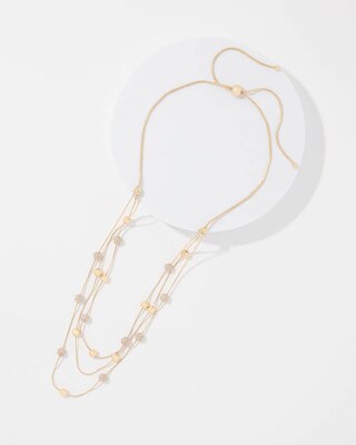 Pavé Multistrand Necklace click to view larger image.