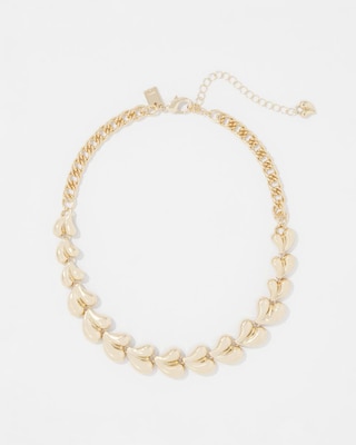 Sculptural Hearts Necklace click to view larger image.