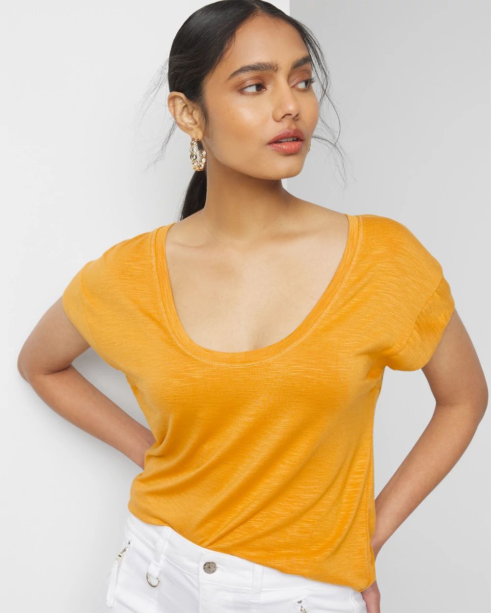 Scoop Neck Power Tee