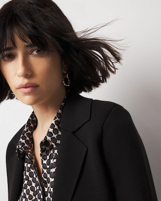 Cropped Sweater Blazer click to view larger image.