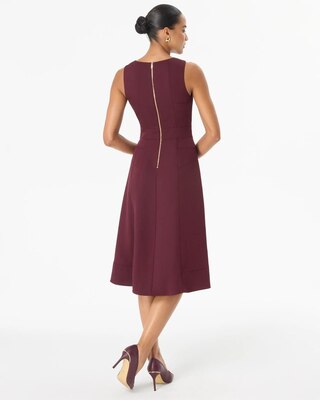 Crew Neck Sleeveless Dress click to view larger image.