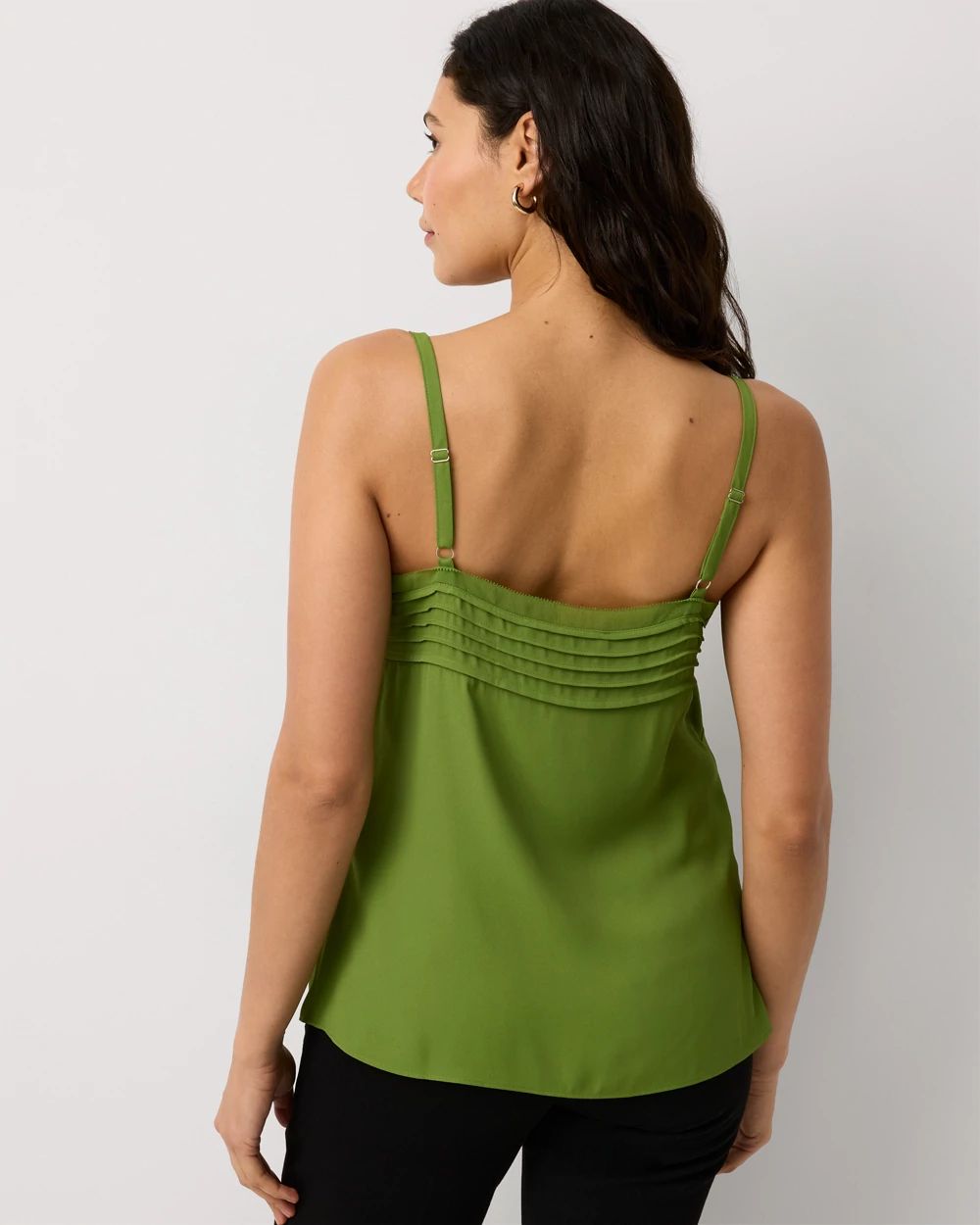 Pintuck Crepe Tank click to view larger image.