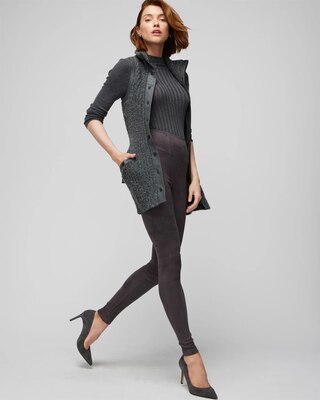 Vegan Suede WHBM® Runway Legging