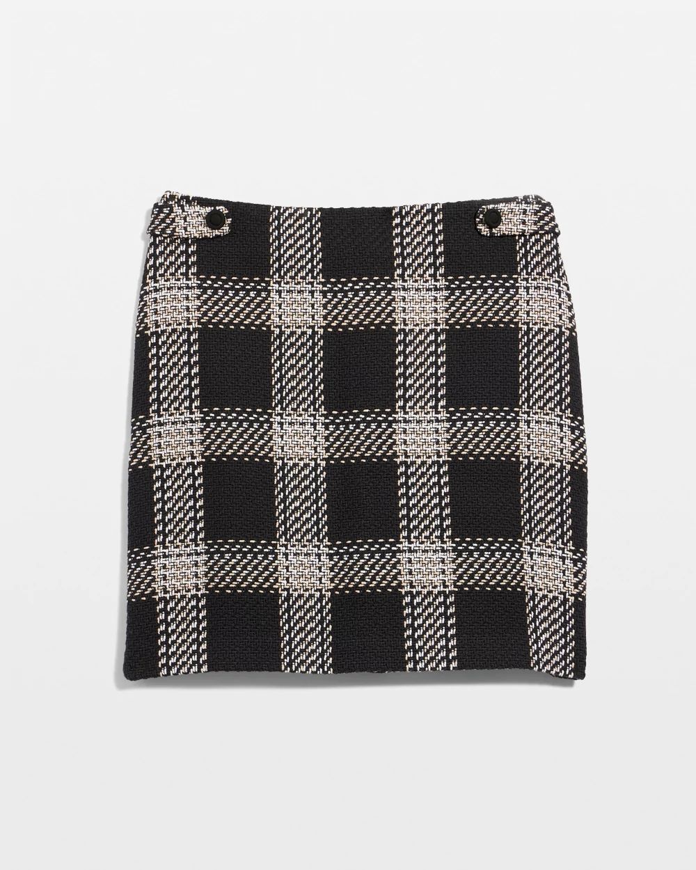Plaid Mini Boot Skirt
