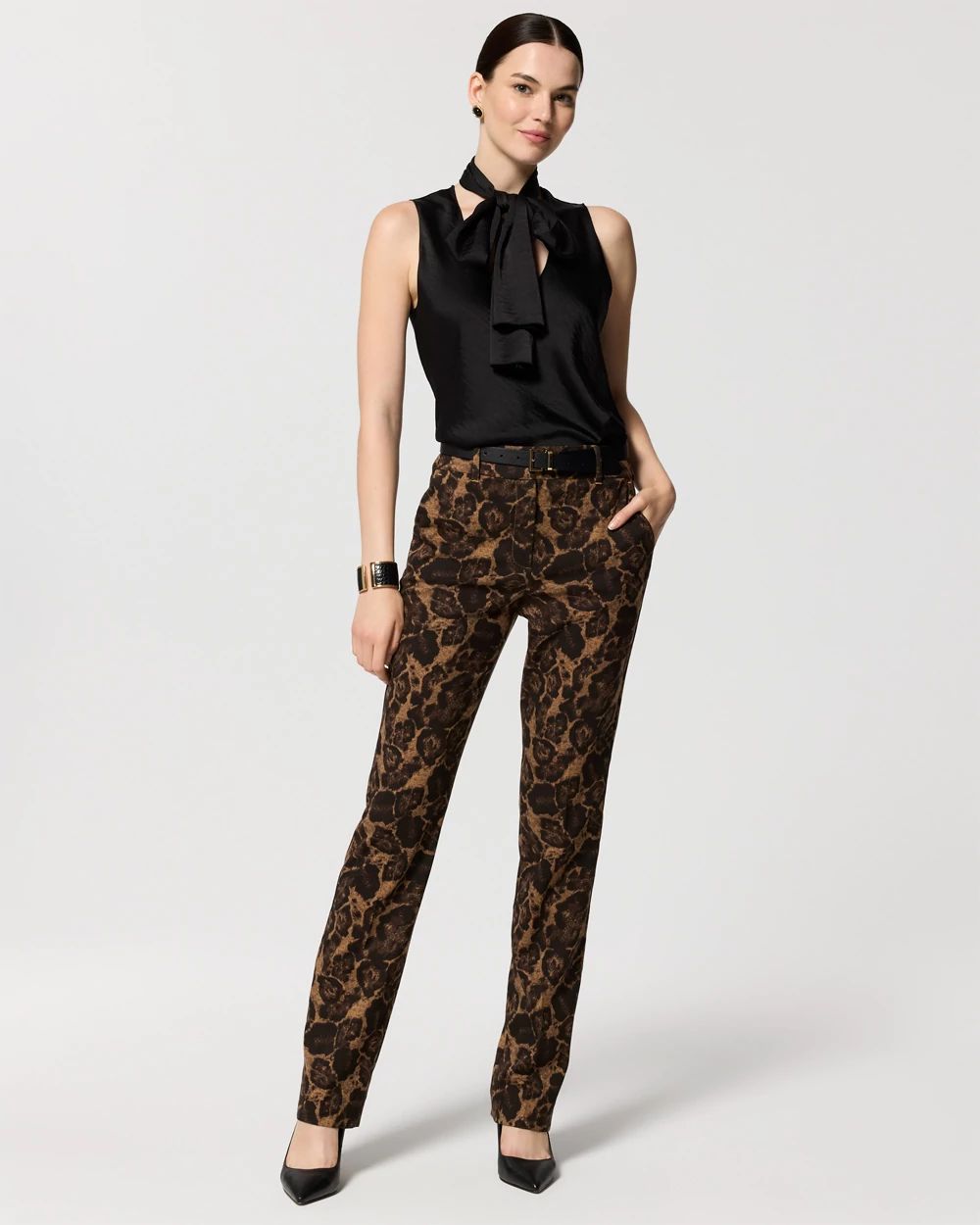 Petite Ocelot High-Rise Zoey Straight Pant