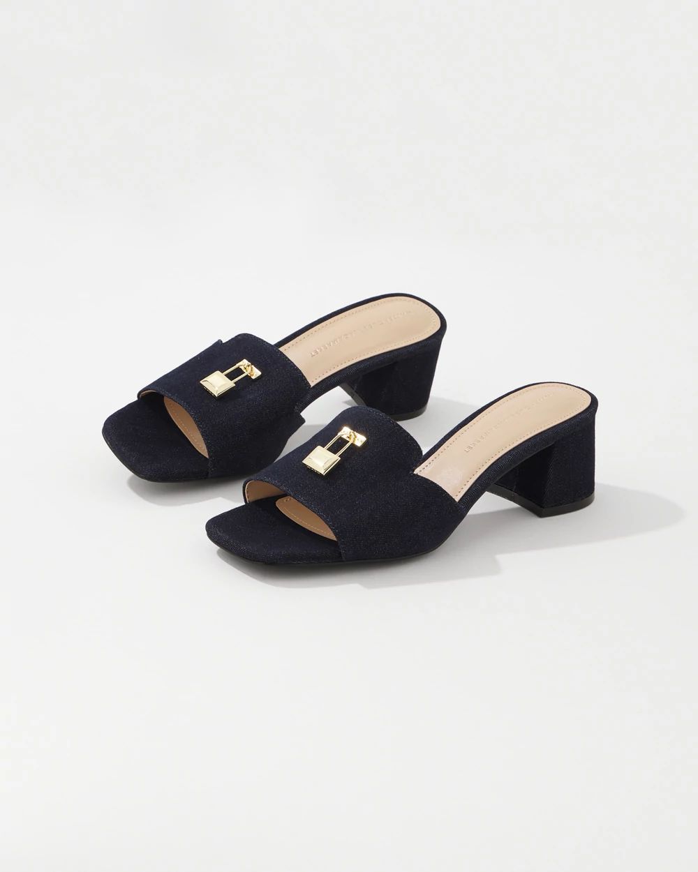 Denim Heeled Sandal