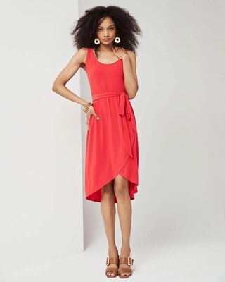 Outlet WHBM Faux-Wrap Sarong Dress
