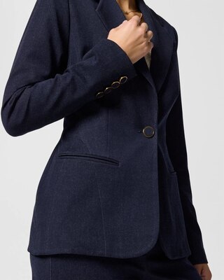 Petite Denim-Look Blazer click to view larger image.