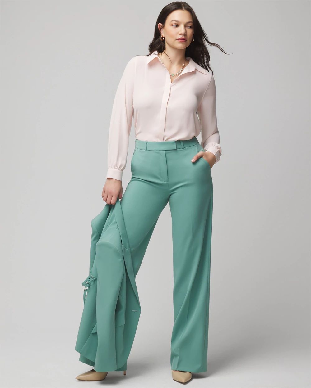 WHBM® Luna Wide Leg Trousers