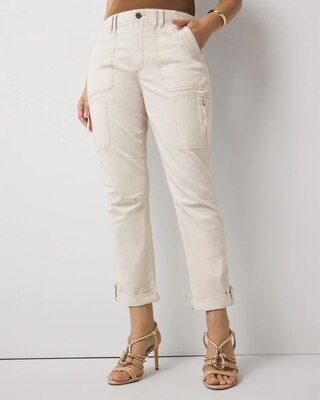 Mid-Rise Pret-A-Pedi Straight Cropped Pants