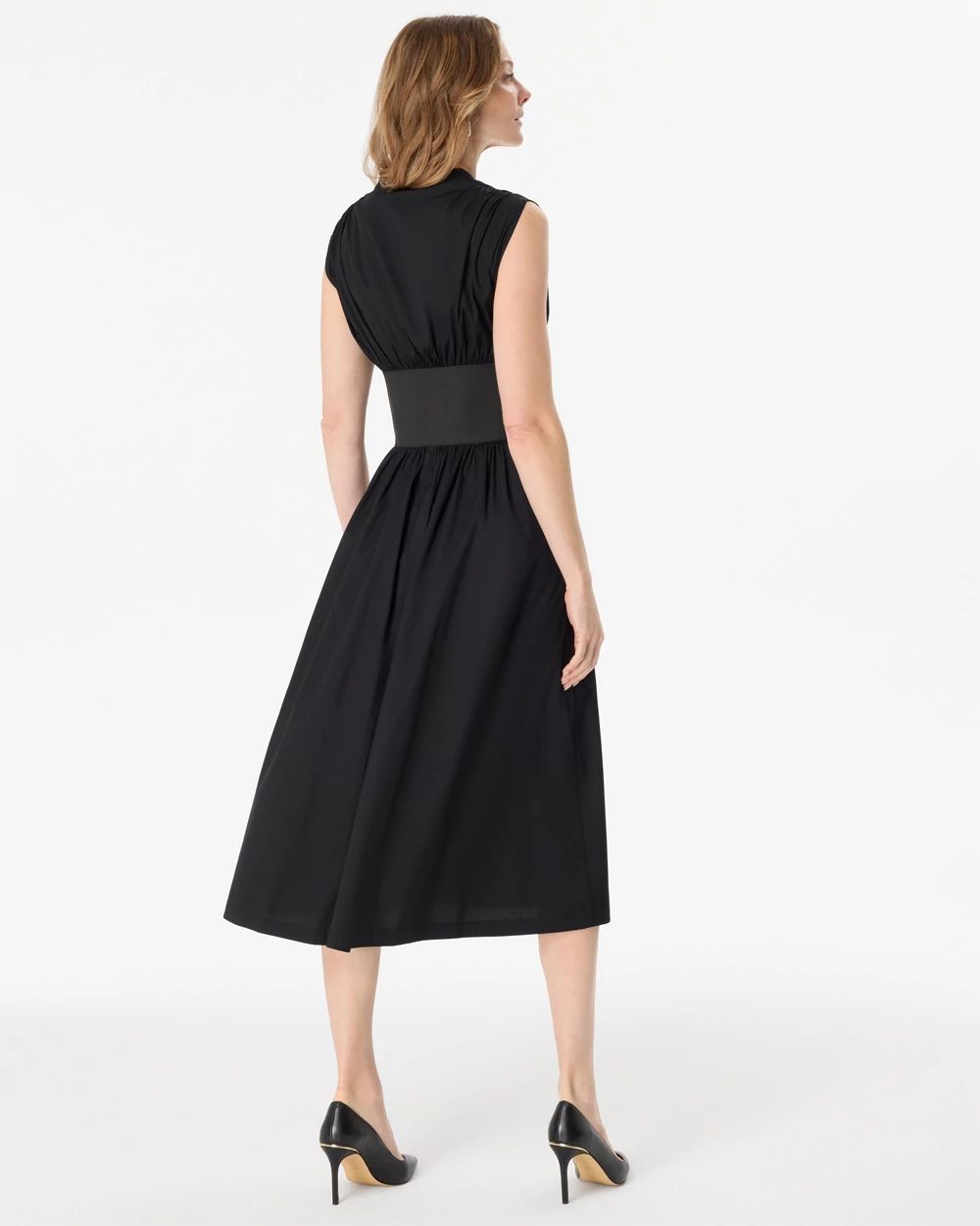 Belted Midi Dress click to view larger image.