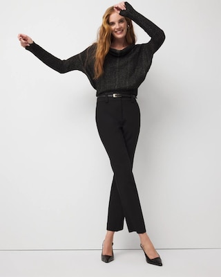 Metallic Dolman Pullover Sweater click to view larger image.