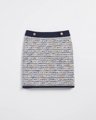 Tweed Boot Skirt with Buttons click to view larger image.