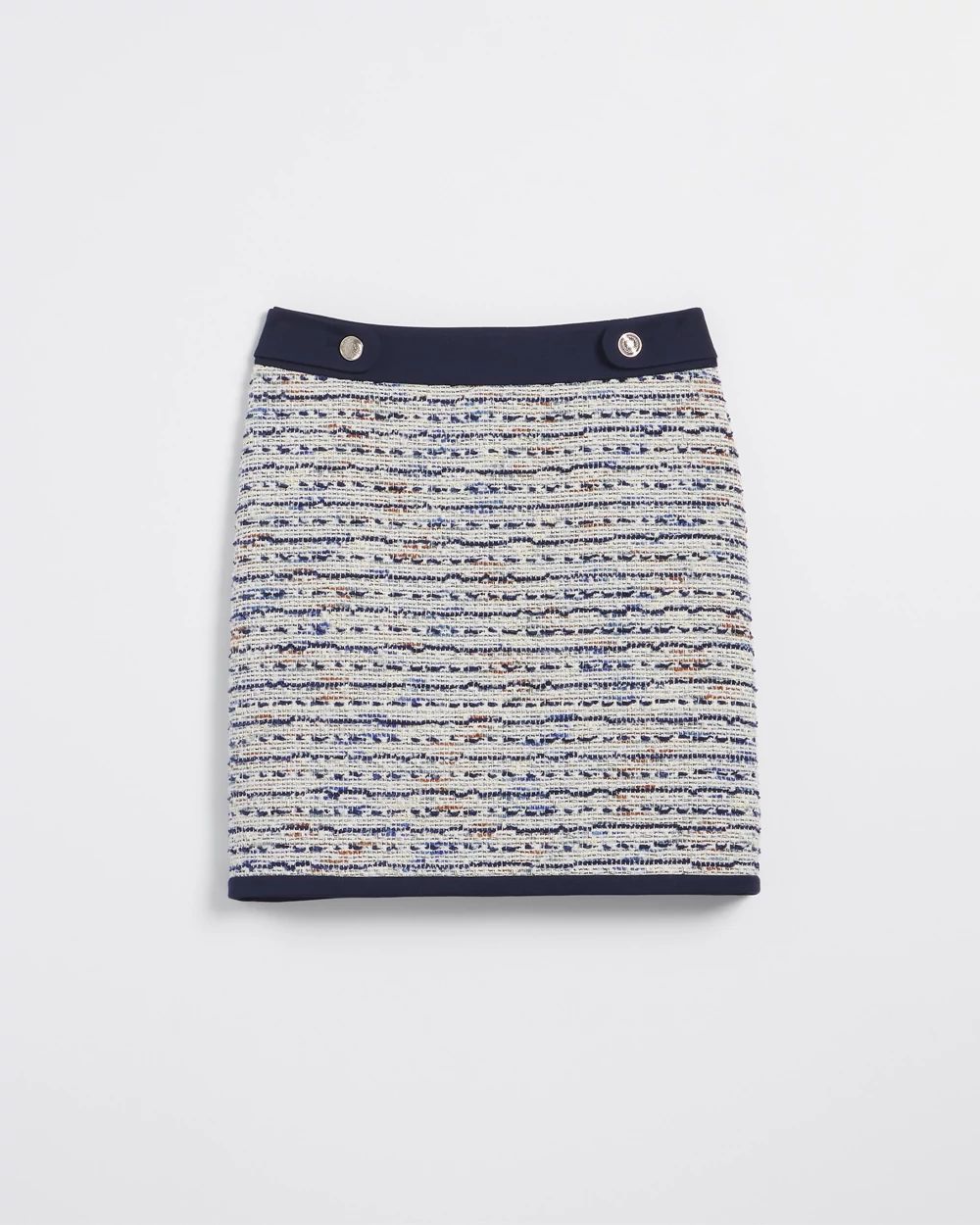 Tweed Boot Skirt with Buttons click to view larger image.