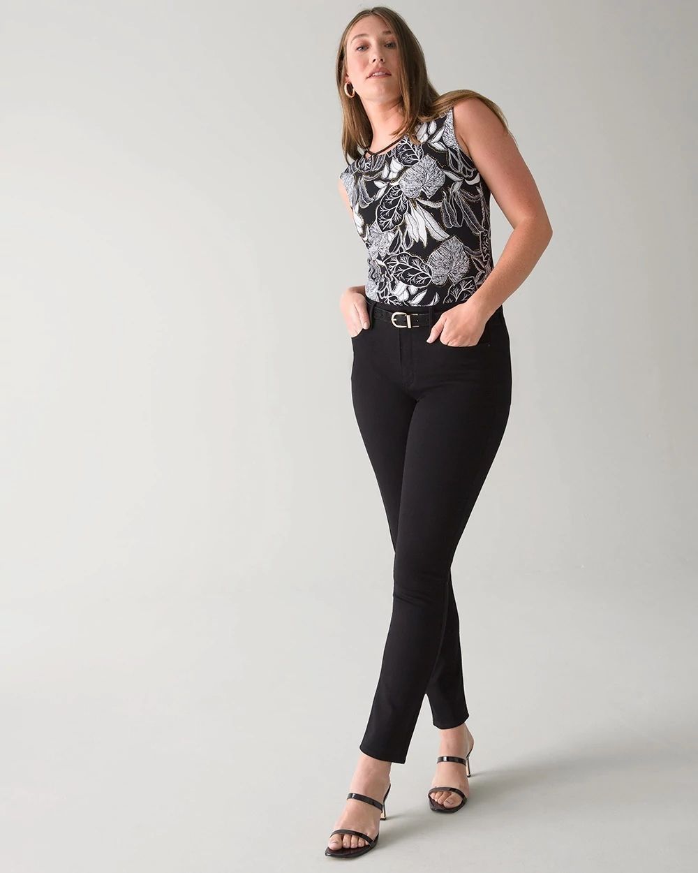 Curvy-Fit High Rise Sculpt Slim Jeans