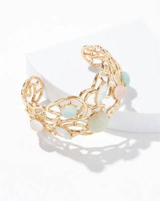 Gemstone Swirl Cuff