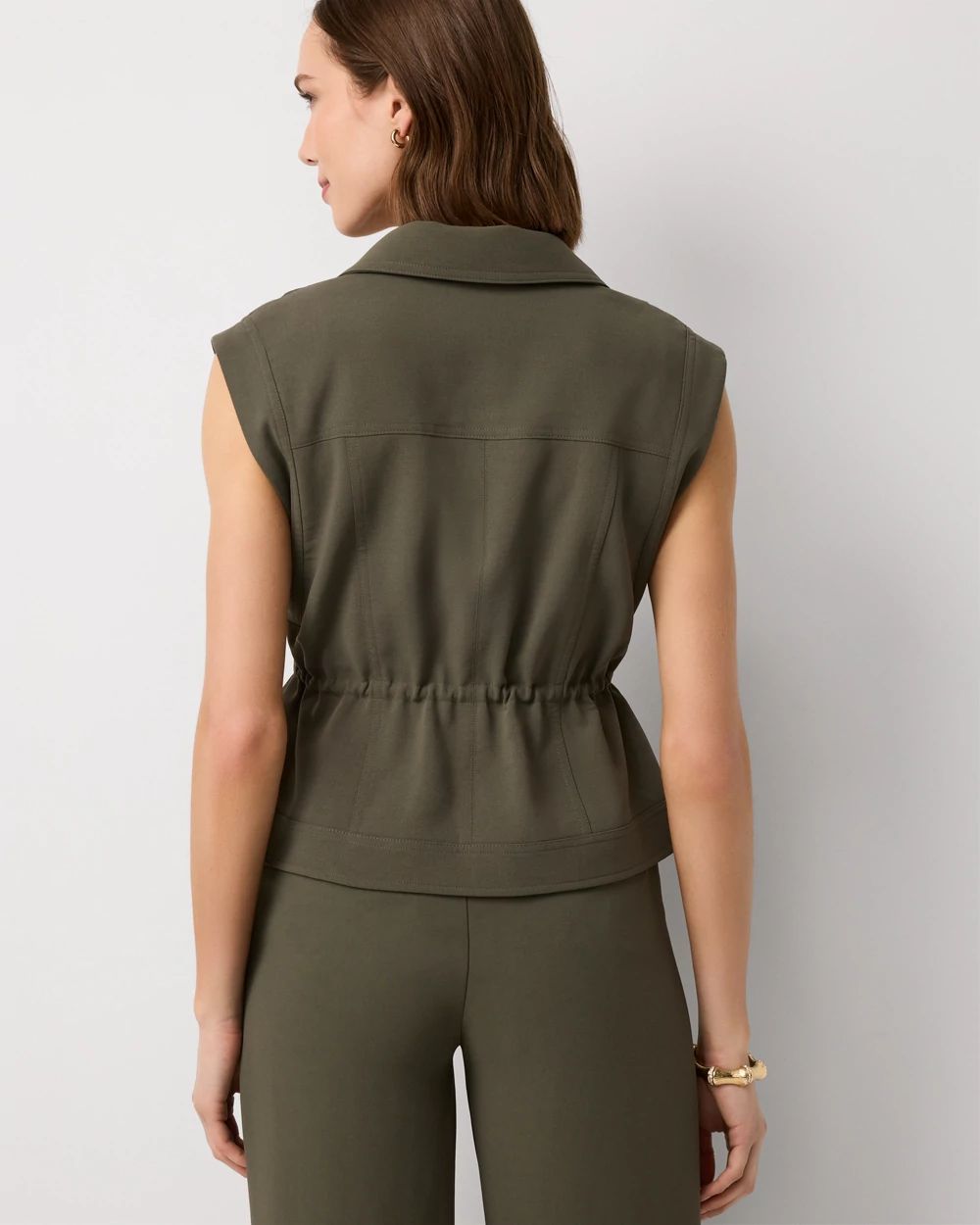 Drawcord-Waist Vest click to view larger image.