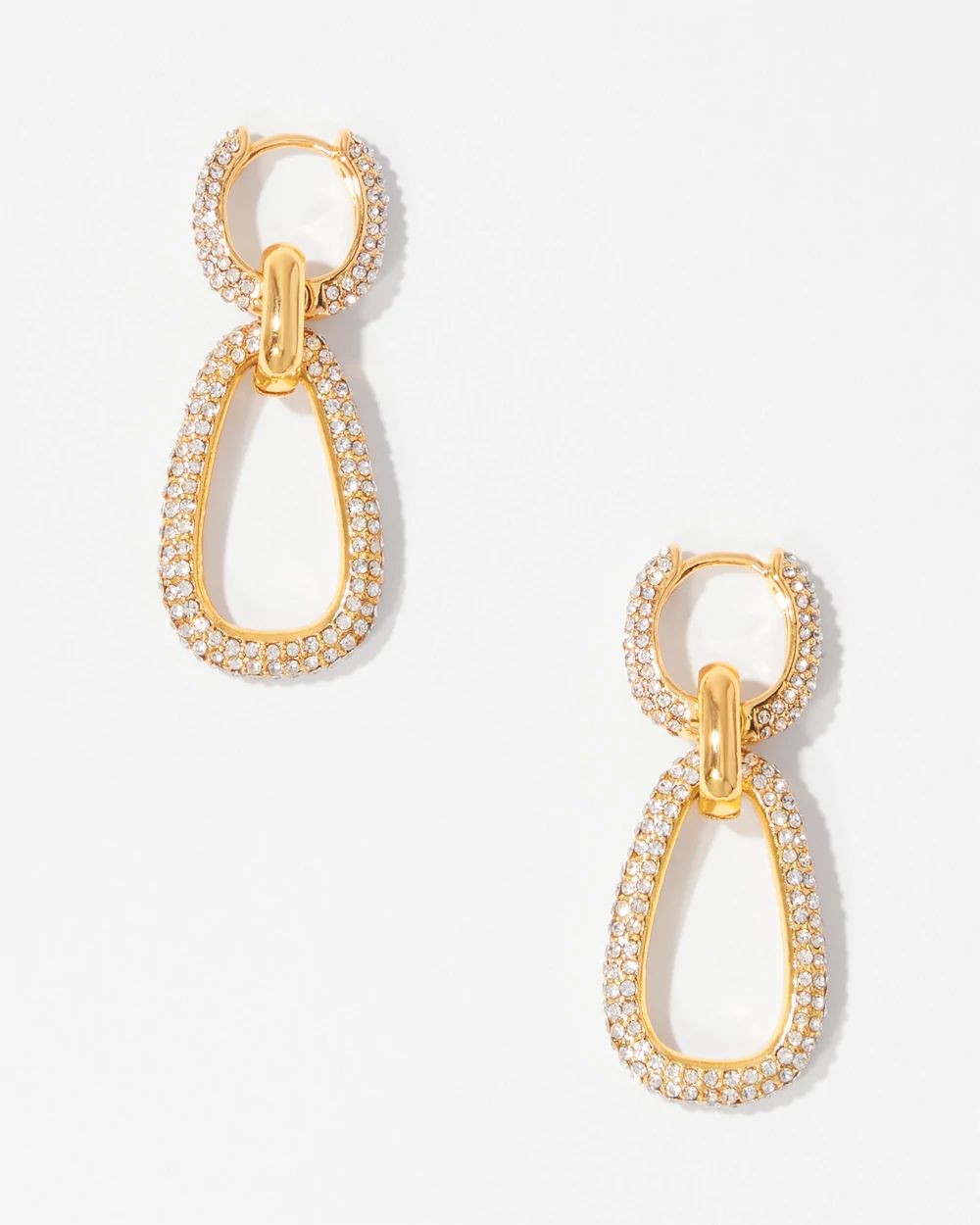 Convertible Crystal Drop Earrings