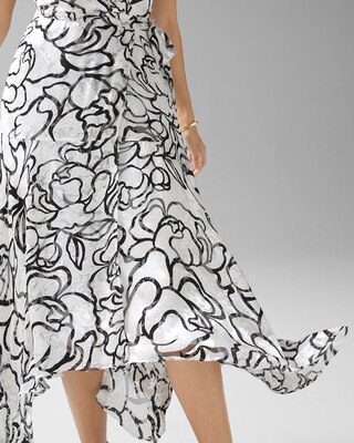 Short Sleeve Surplice Wrap Midi Dress