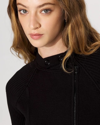 Moto Sweater Jacket click to view larger image.