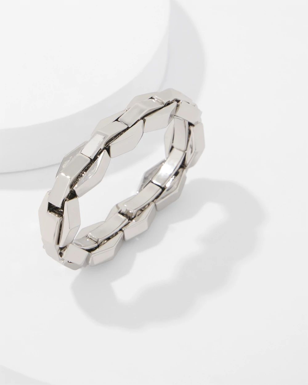 Geometric Links Stretch Bracelet