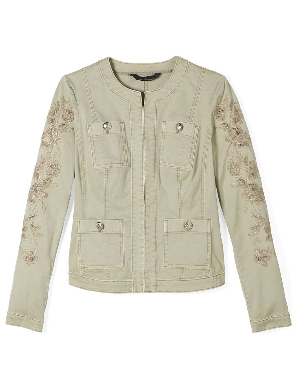 Petite Cutwork WHBM® Stylist Pret Jacket click to view larger image.