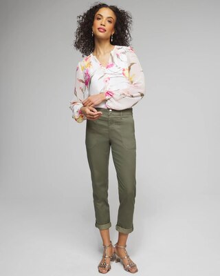 Outlet WHBM Utility Crop Pants