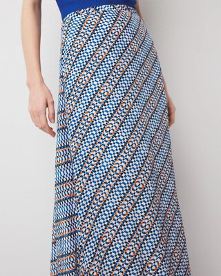 Geo Print A-Line Maxi Skirt click to view larger image.