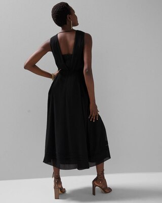 Pleated Midi Dress