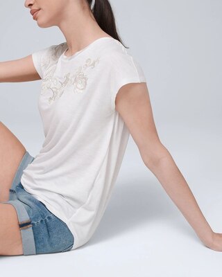 Embellished Short Sleeve Tee