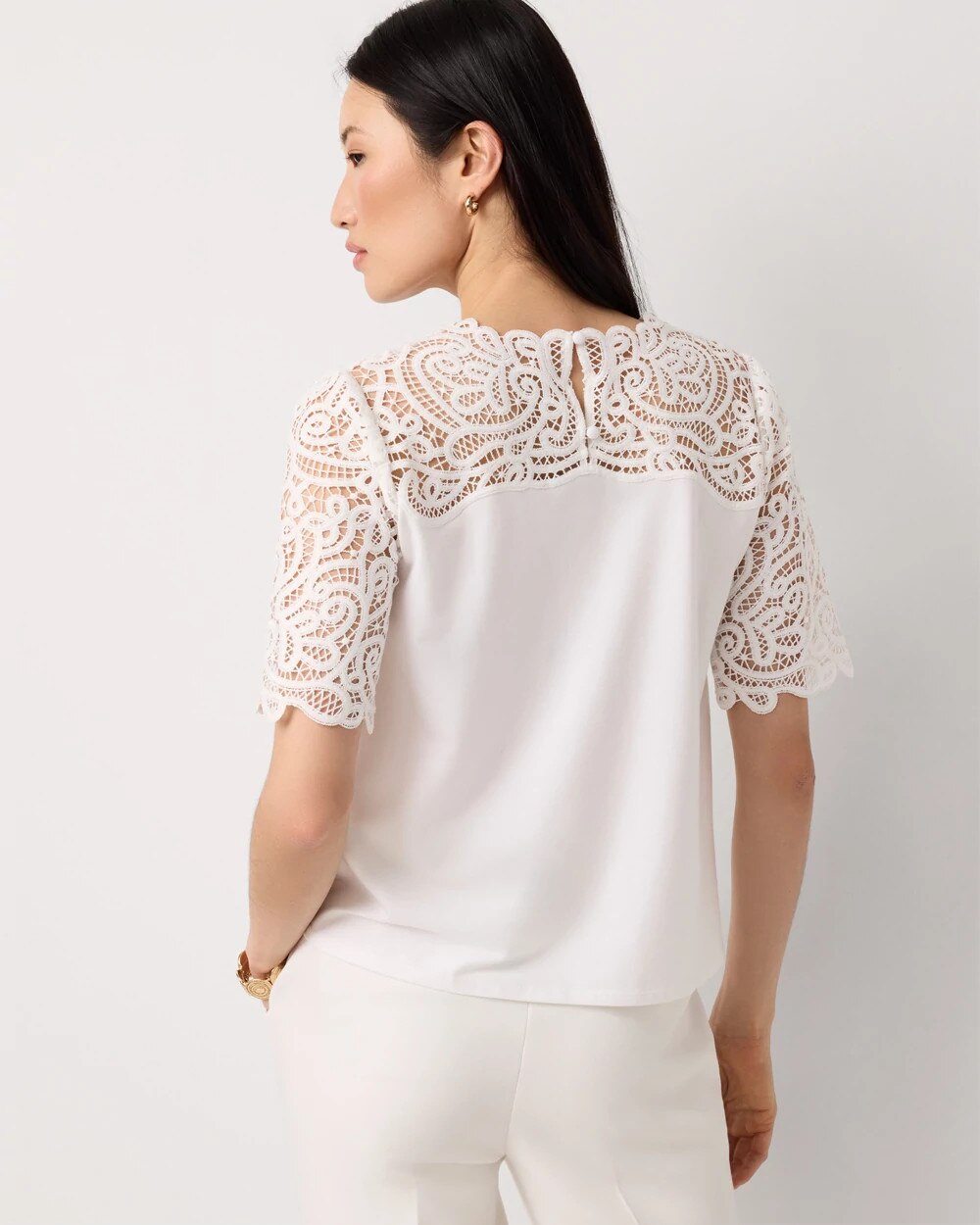 Lace Knit Top - image 4