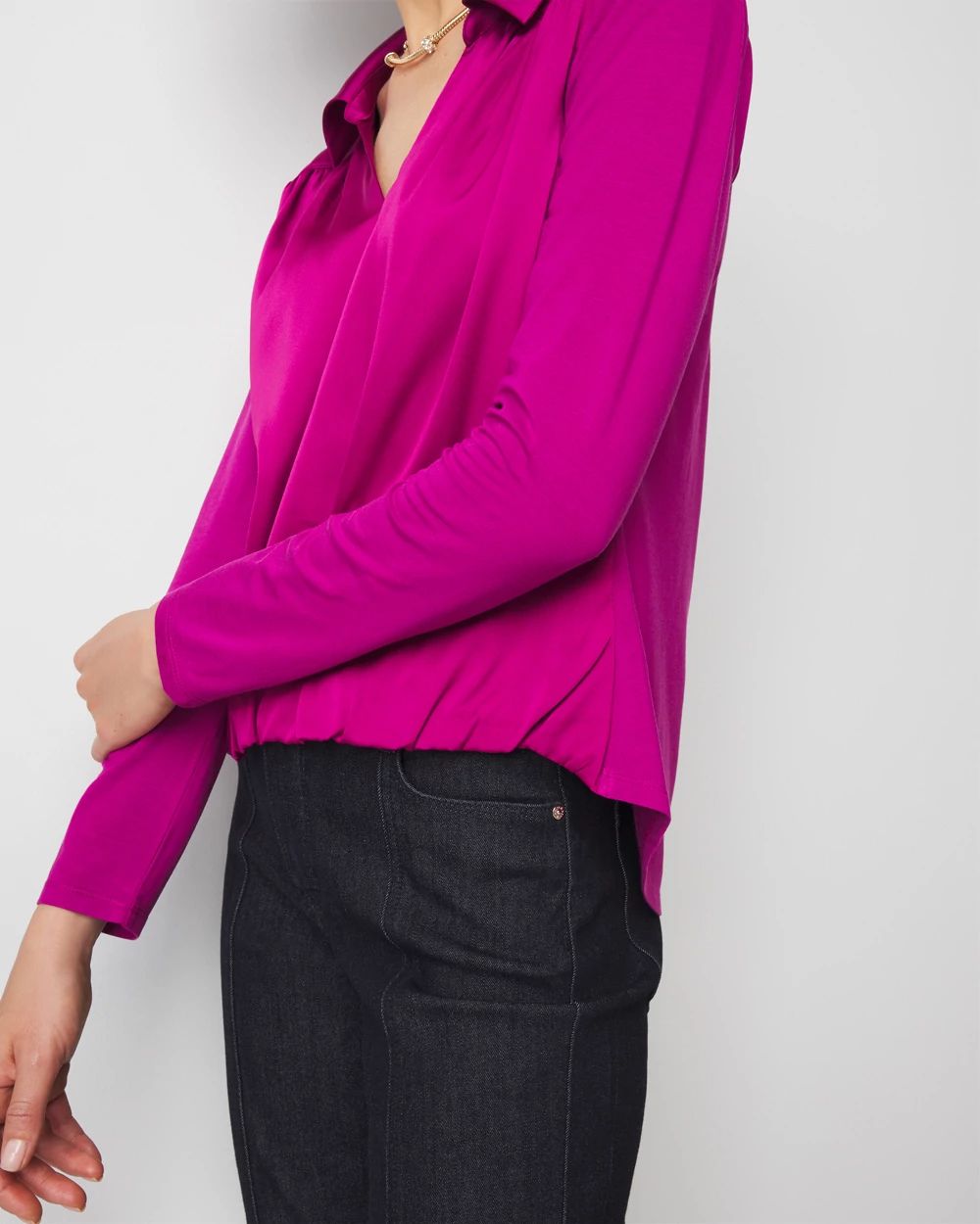Woven Front Tee click to view larger image.