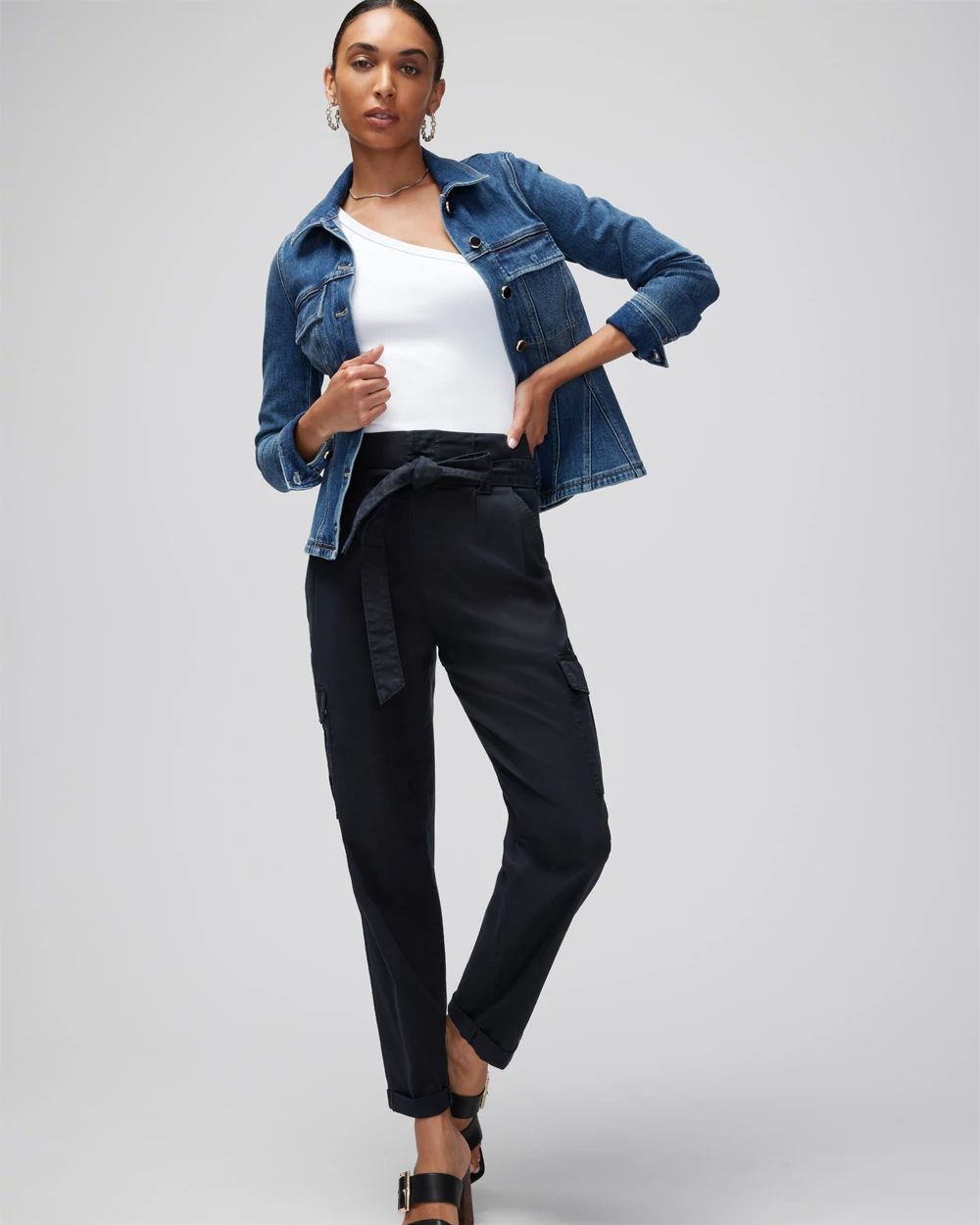Extra High Rise Relaxed Tapered Ankle Pant
