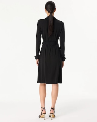 Collared Wrap Dress click to view larger image.