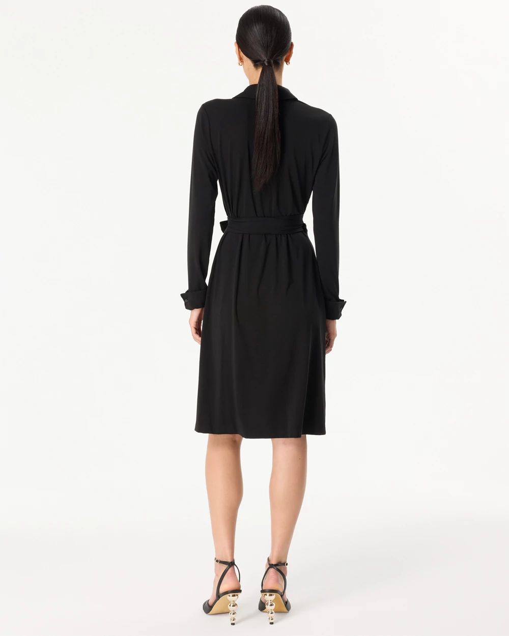 Collared Wrap Dress click to view larger image.