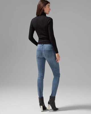 Petite Mid-Rise Everyday Soft Denim™ Embellished Skinny Jeans