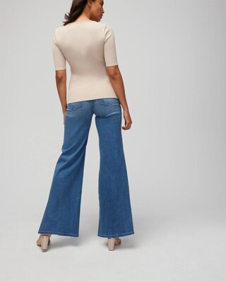 WHBM® FORME Rib Short-Sleeve Top