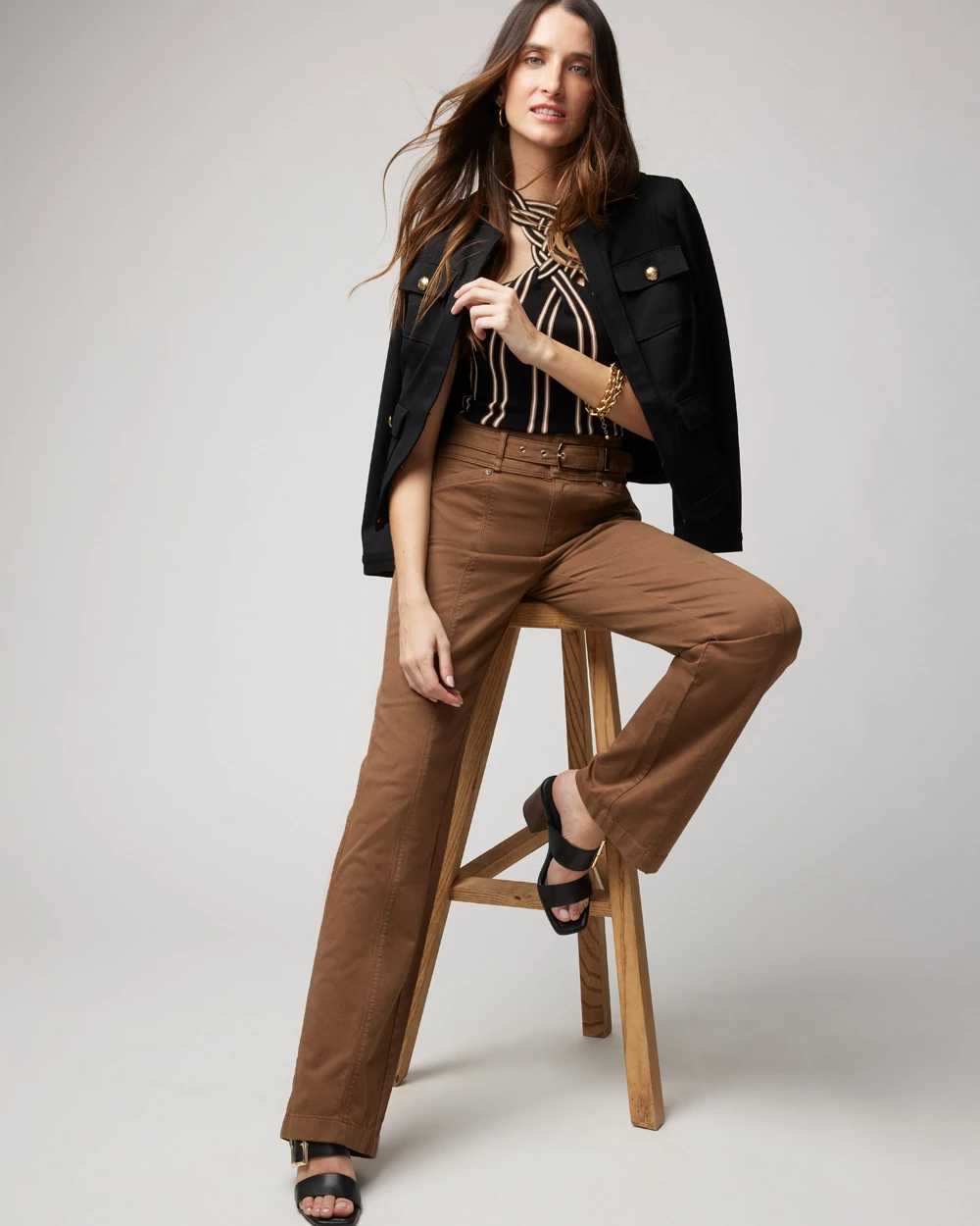 Extra High-Rise Belted Trouser Pant