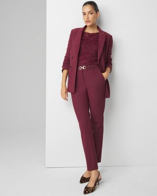 Elle Slim Ankle Pant in Scuba Knit click to view larger image.
