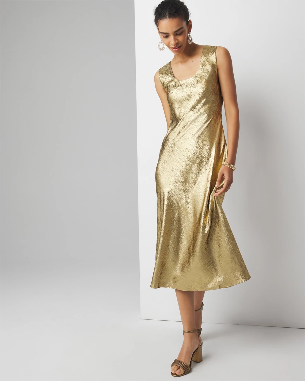 gold satin slip dress Gold Satin Slip Cowl Neck Maxi Dress
