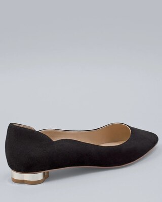 Goldtone-Heel Flats