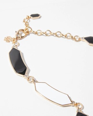 Black + White Collar Necklace