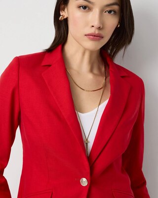 WHBM® One-Button Blazer click to view larger image.