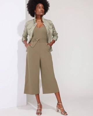 Outlet WHBM Sleeveless Crepe Jumpsuit