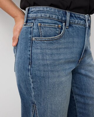 Raw Hem High Rise Wide Leg Jean click to view larger image.