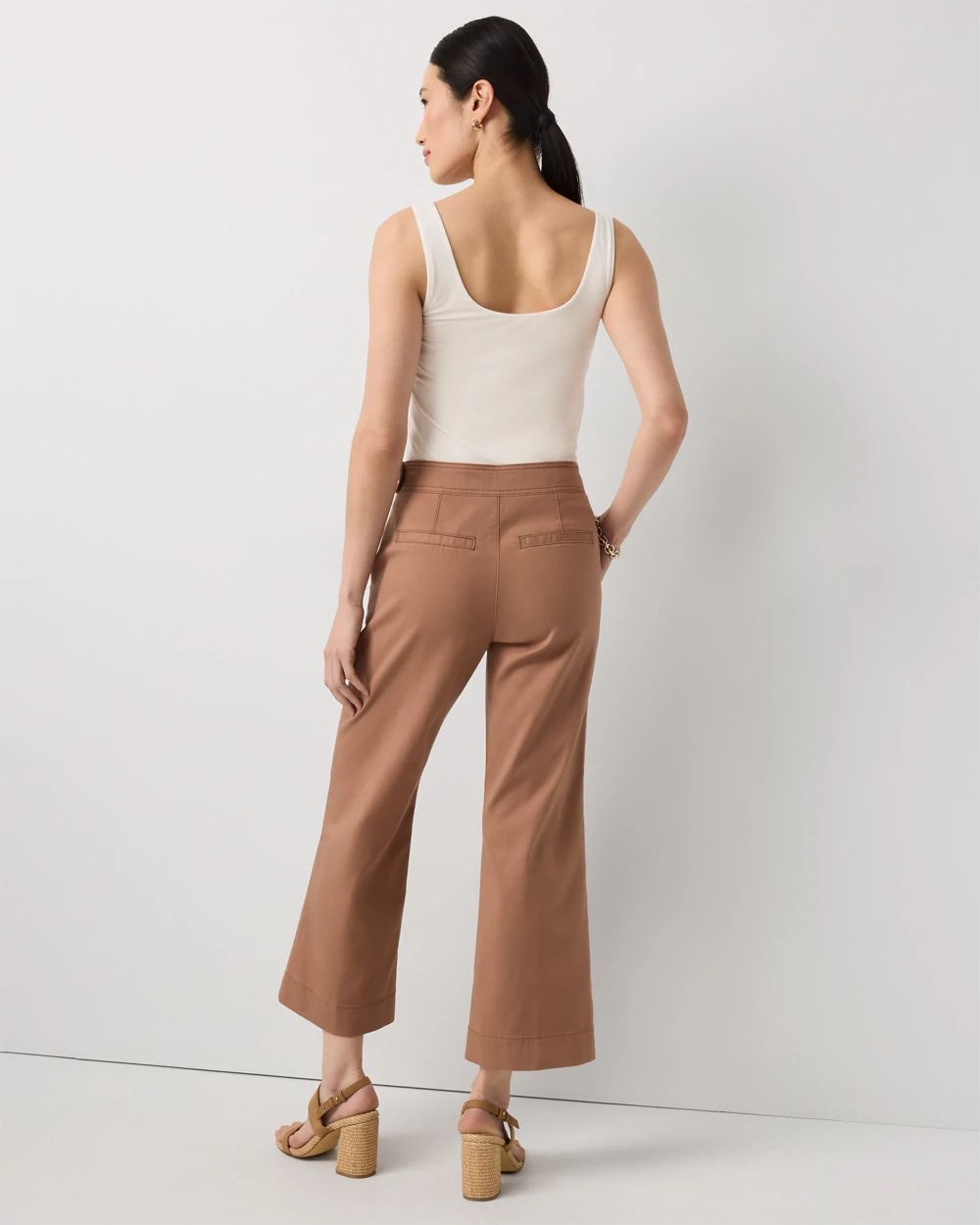 Petite Pret High Rise Wide Leg Crop