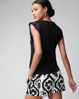 Lace Sleeve Tee