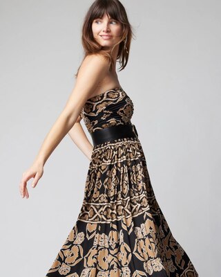 Strapless Knit Fit & Flare Dress