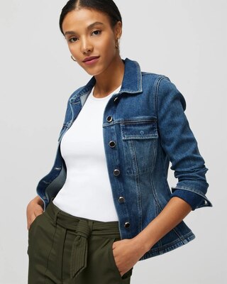 Fit & Flare Denim Shacket