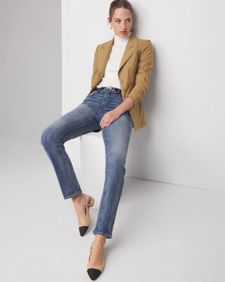 Petite High-Rise Everyday Soft Straight Jeans click to view larger image.